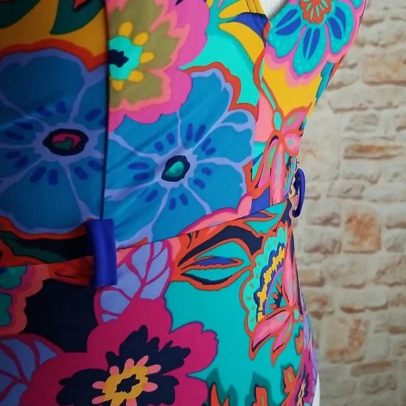 New Skinny Dippers Tapestry Swimsuit by Miraclesuit One Pieces